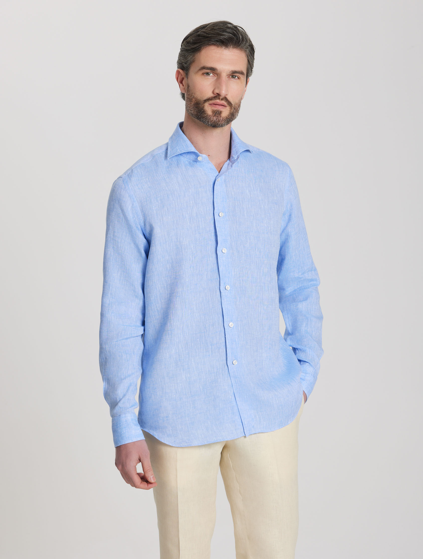 Camisa Lake Lino Italiano